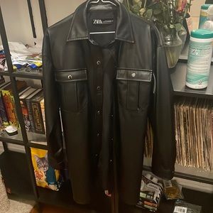 Zara belted shirt